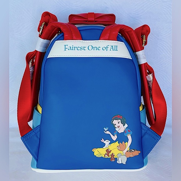 SALE - Loungefly Disney Snow White Bow Handle Backpack - Picture 5 of 14
